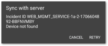 sync with server error.png
